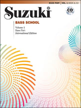 SUZUKI BASS SCHOOL #1 Revised BASS PART BK/CD cover